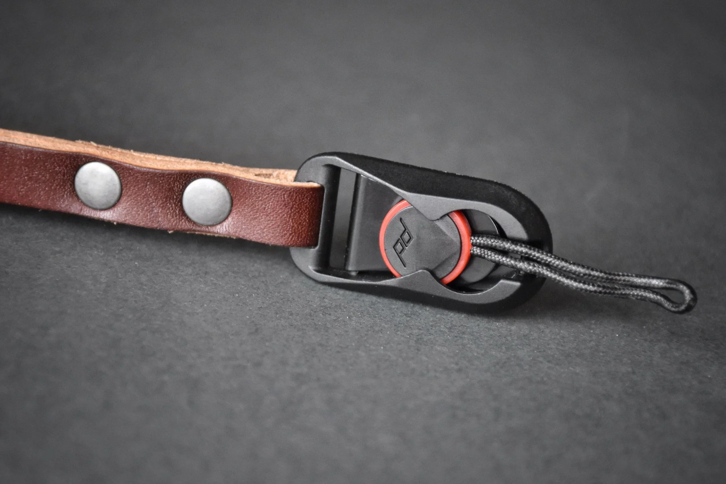Flint QR Camera wrist strap with Peak design anchors