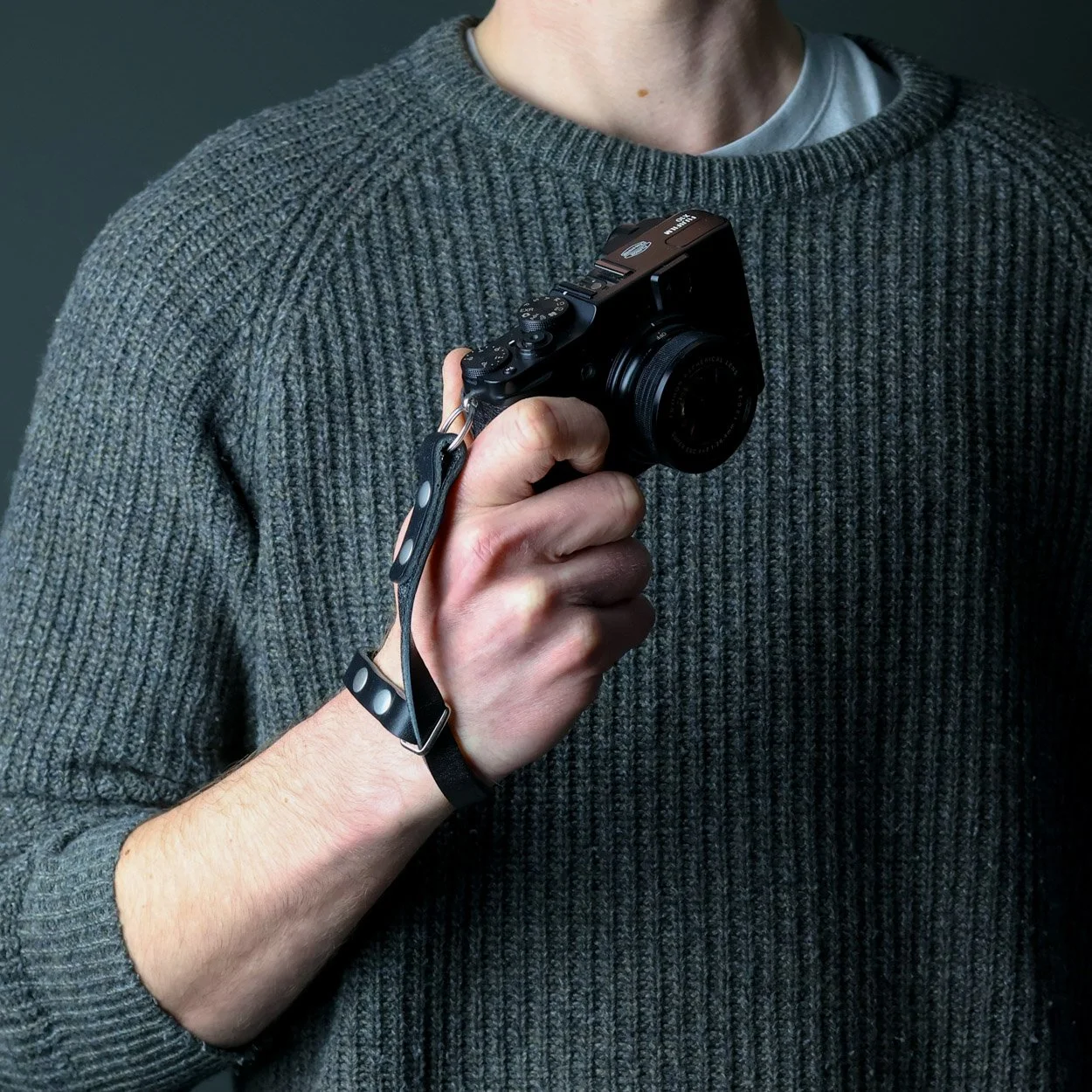 Camera wrist strap scree