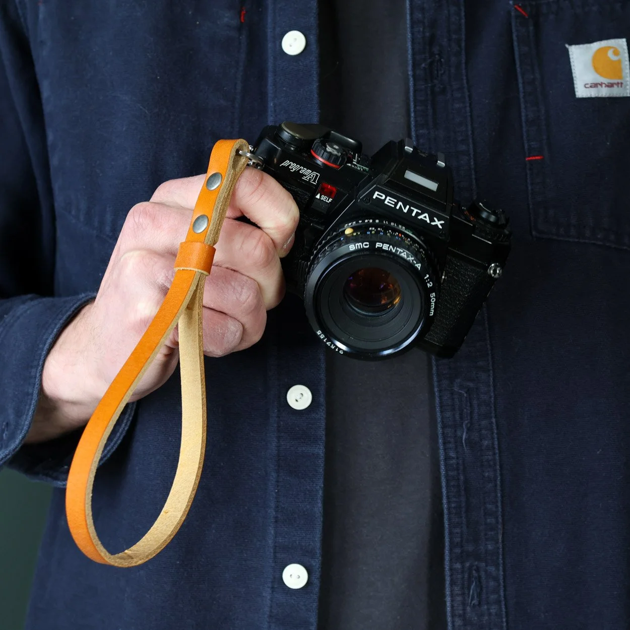 flint camera wrist strap whiskey