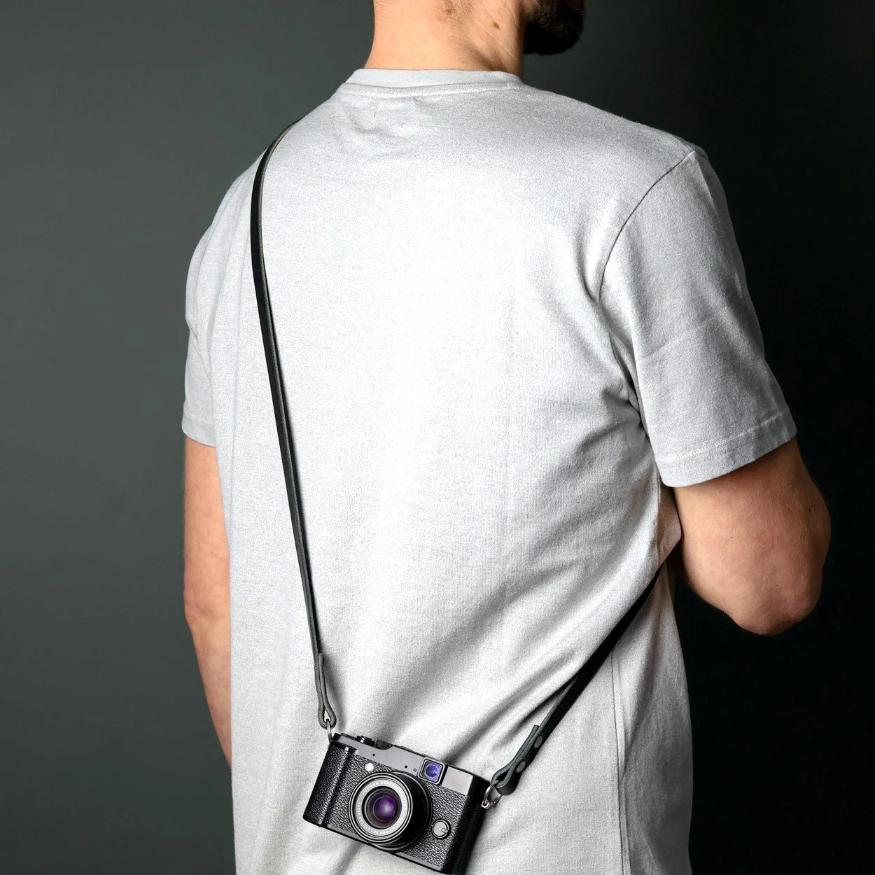 Leather camera strap fujifilm sling crossbody