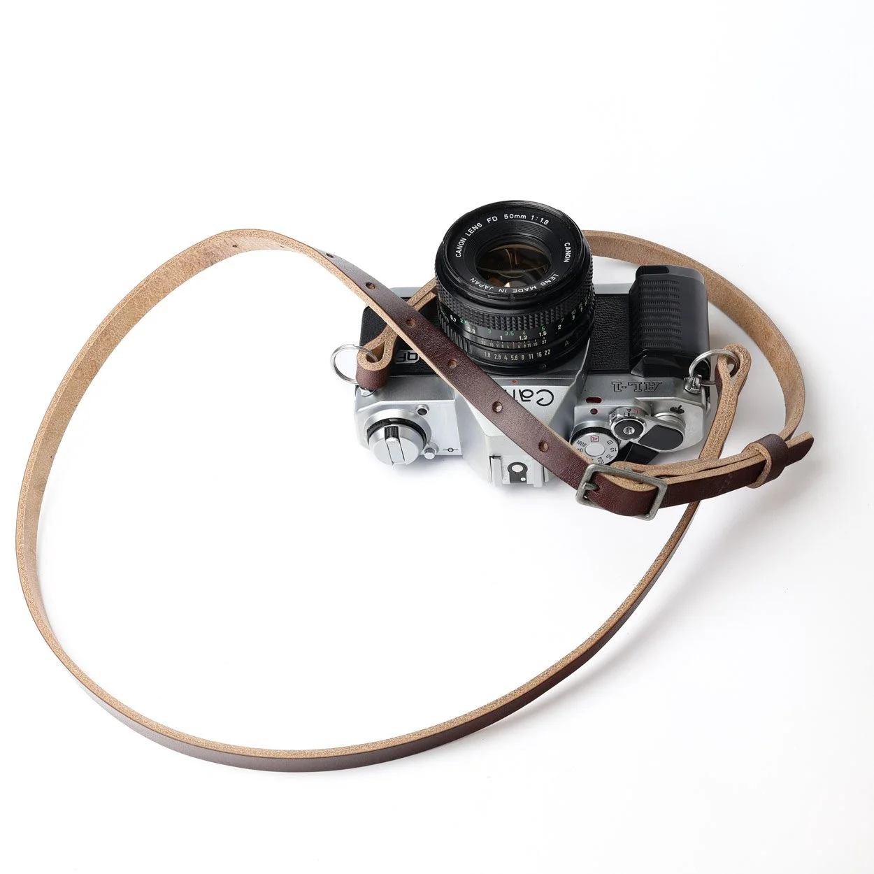 Ascent chestnut camera strap