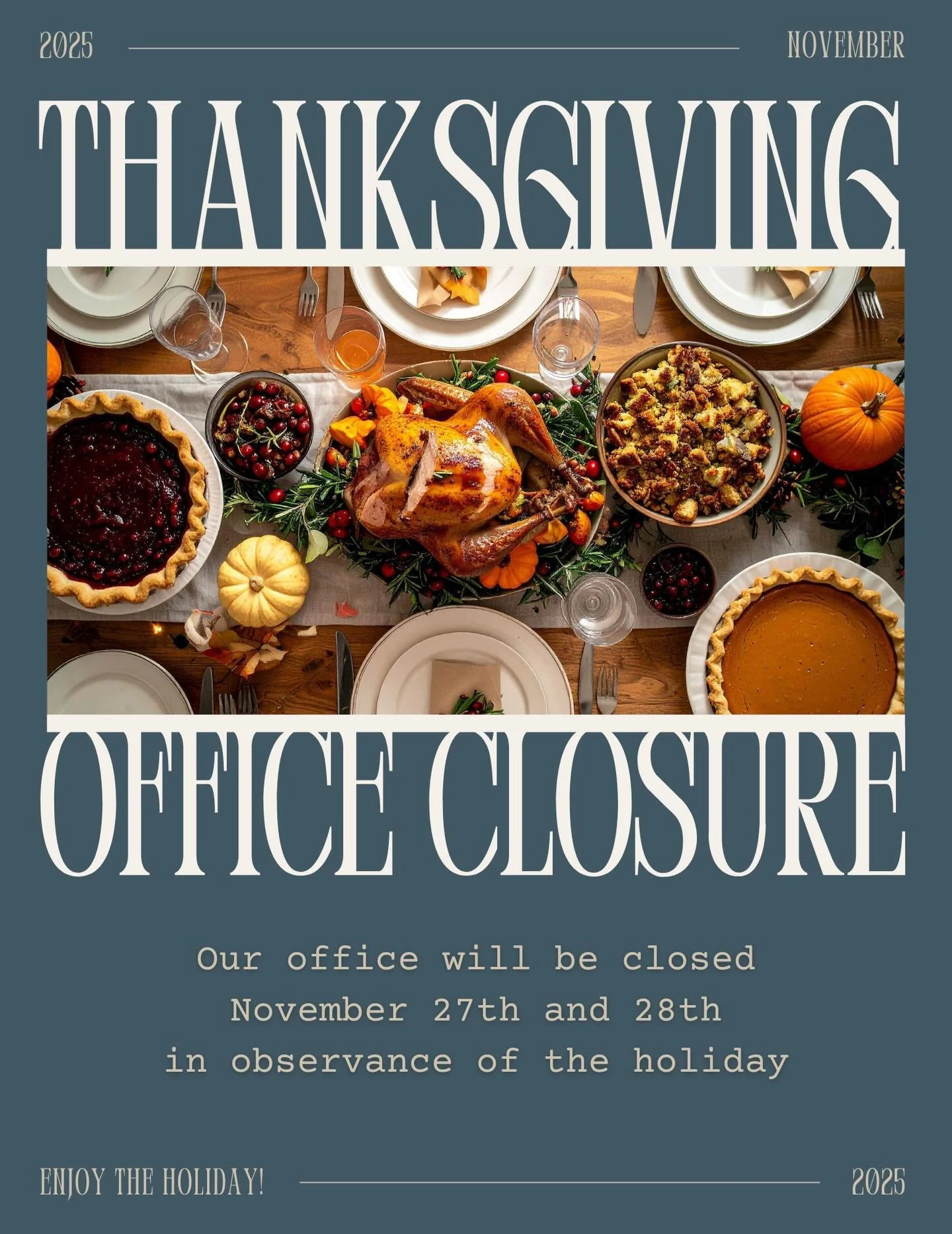 Our office will be closed this Thursday and Friday for the holiday. We will be open Saturday 10-5. If you are a resident and experience a maintenance emergency, please call us at 513-280-8481 and follow all prompts to request the emergency maintenanc