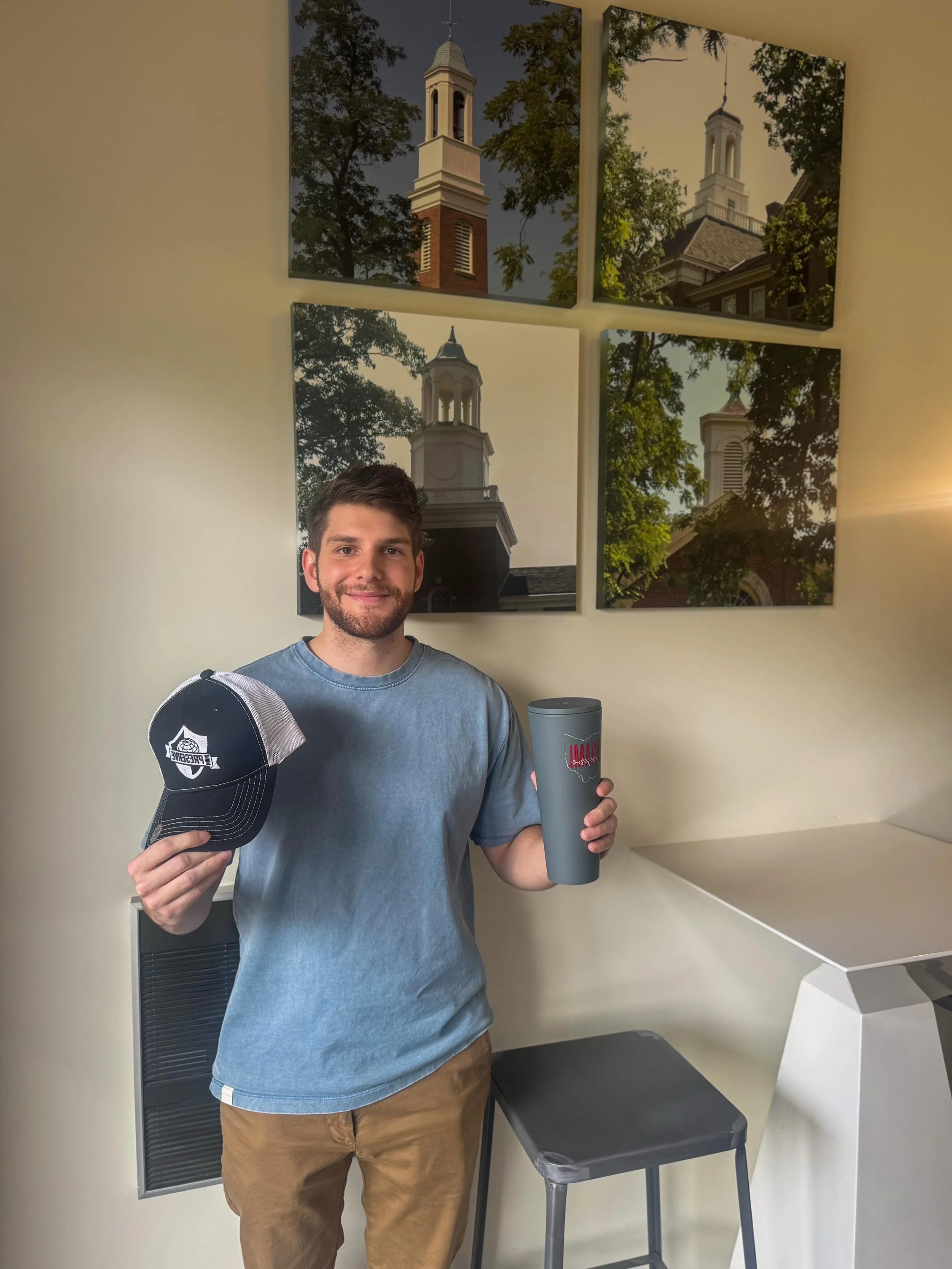 Uptown Merch Drop 🎒⬇️

We will be uptown tomorrow to talk about leasing options for the Fall of 27-28. Make sure to stop us if you see us, we will also have some Miami Preserve merch to pass out ‼️

Can&rsquo;t wait to see you!

#miamioh #uptownoxfo