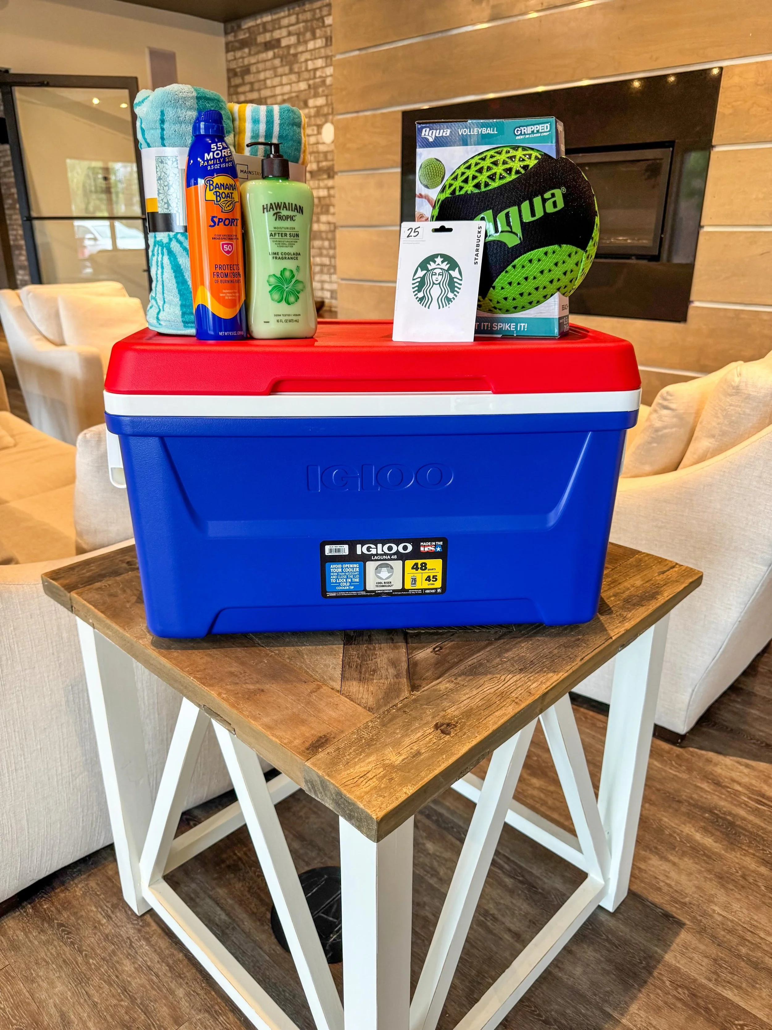 Win It Wednesday Summer Edition ⁉️☀️

Enter to win an assortment of Summer essentials including sunscreen, lotion, beach towels, cooler, pool volleyball and an additional $25 Starbucks Gift Card!

How to enter:

1. Follow our page.

2. Like this post