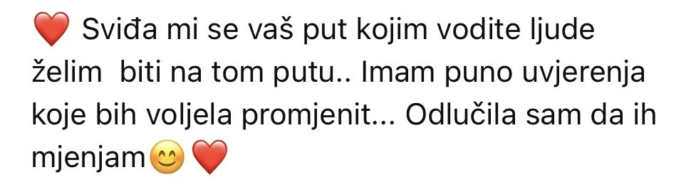 Inspirativna poruka na hrvatskom jeziku o povjerenju u život, osobnom rastu i prihvaćanju promjena.