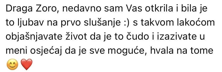 Komentari i dojmovi korisnika o radu sa Zorom i sadržajima dostupnima u Živi Svjesno studiju.