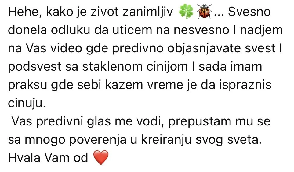Svjedočanstva članova Živi Svjesno zajednice o pozitivnim promjenama, svjesnom življenju i osobnoj transformaciji.
