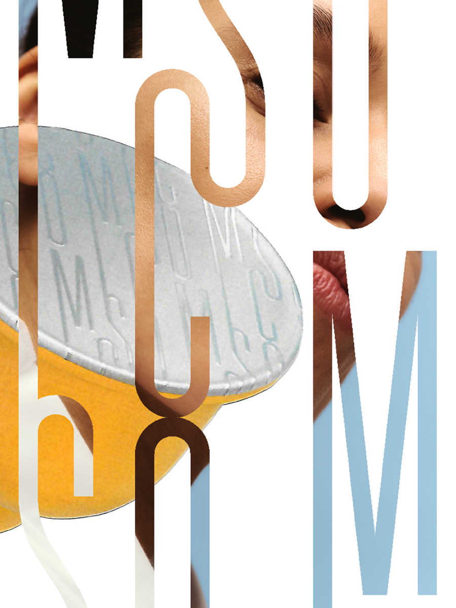 Close-up shot of a person holding a bicycle helmet in front of their face, partially obscuring their features, with vertical text overlay.