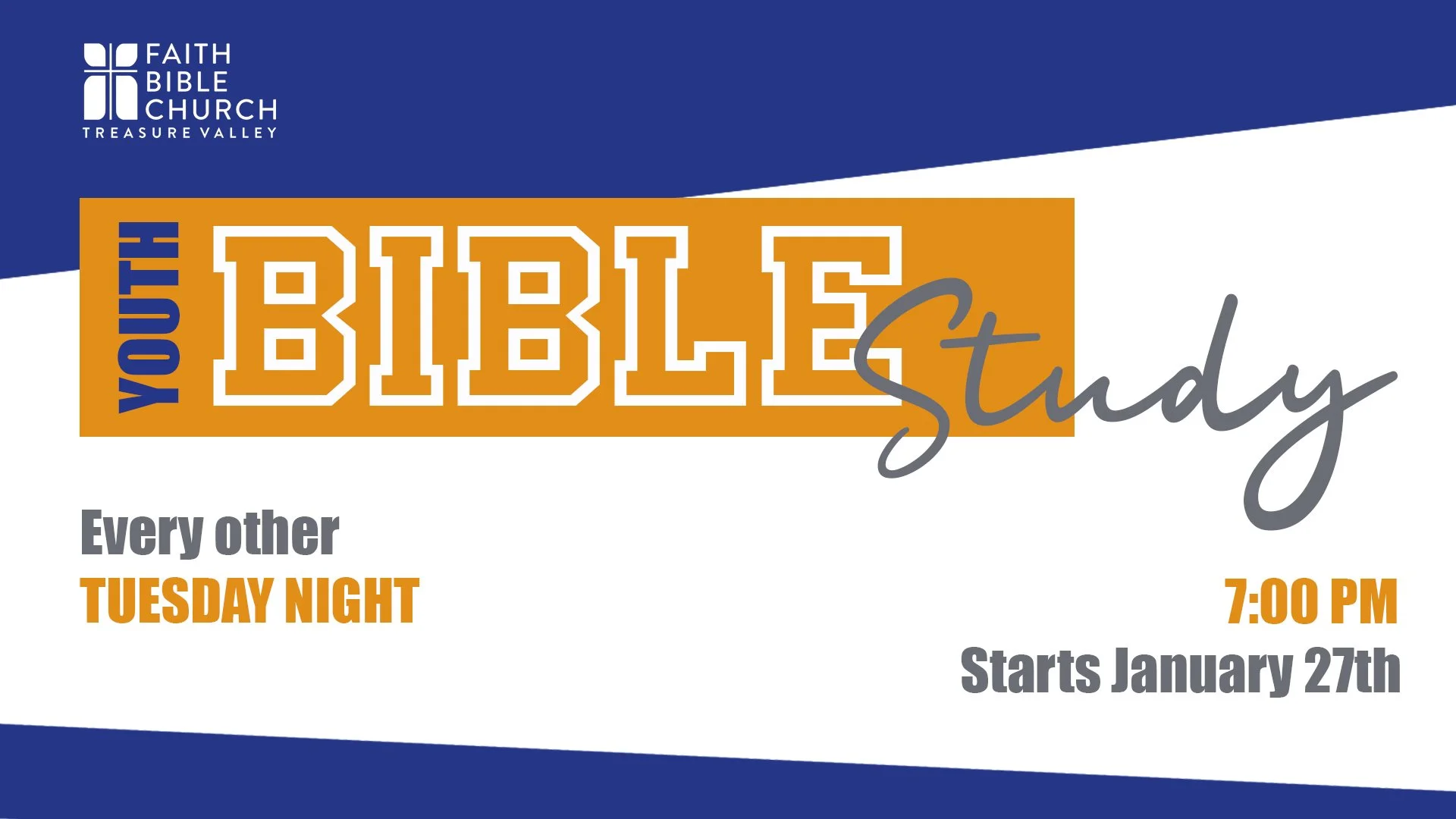 Jr. High & High School Bible Study