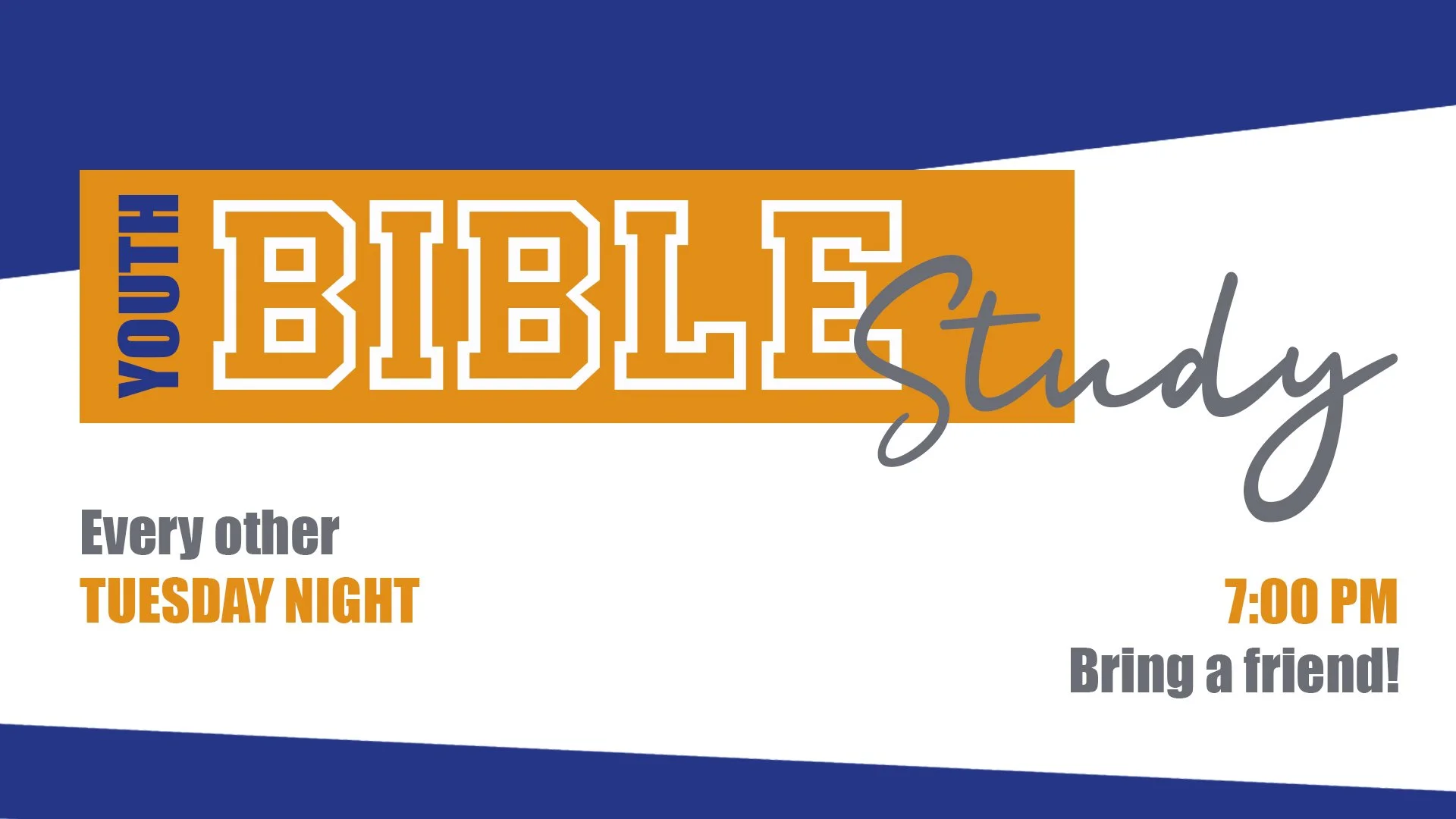 Jr. High & High School Bible Study