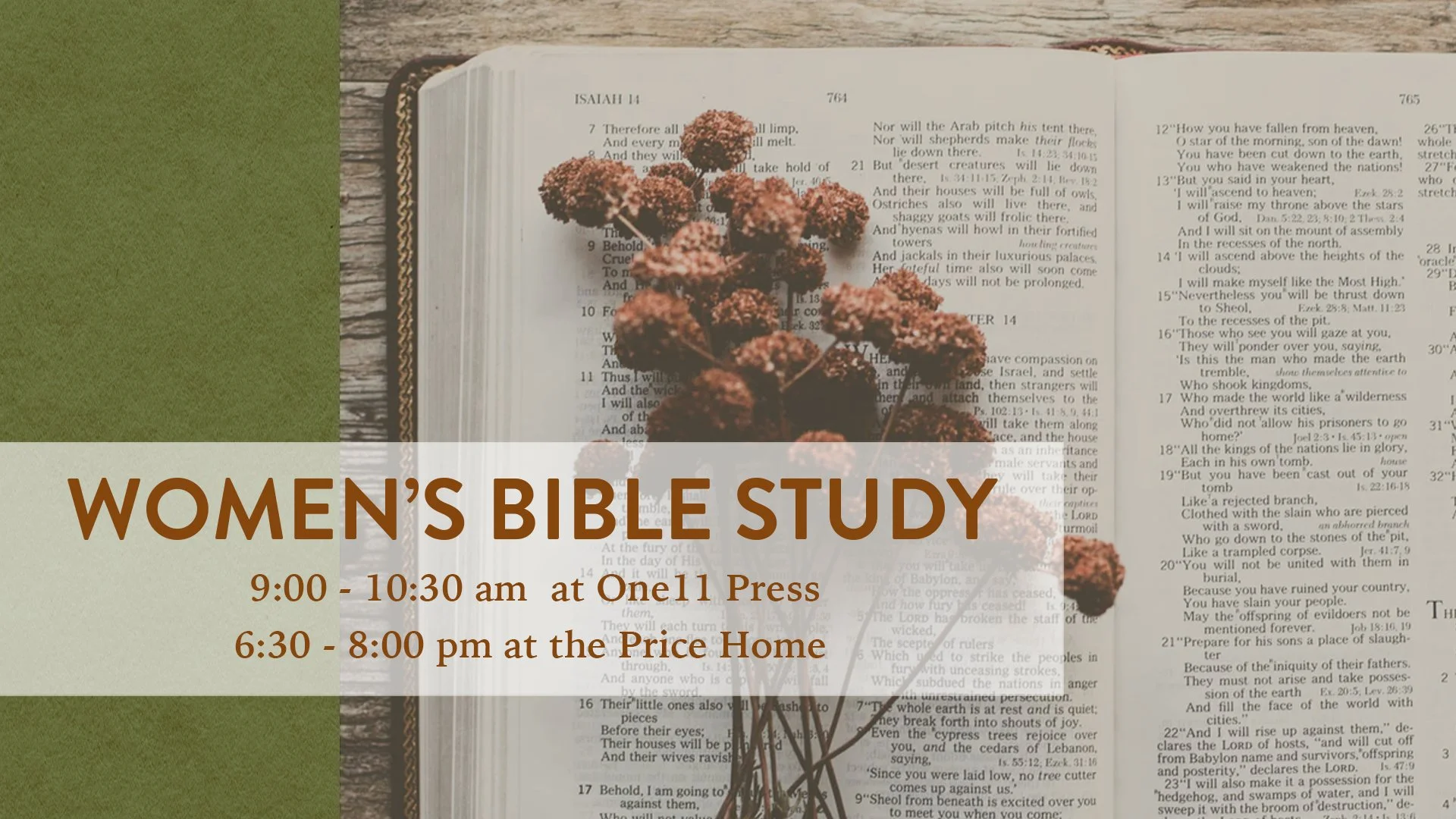 Women's Bible Study - Isaiah