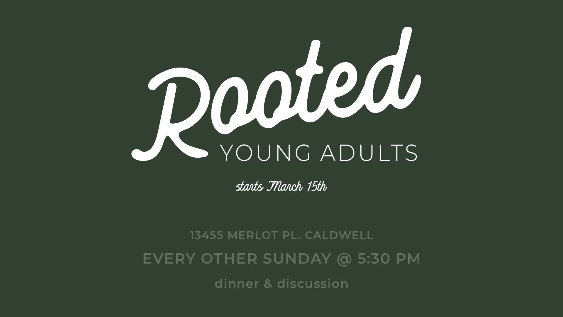 Rooted Young Adults Ministry