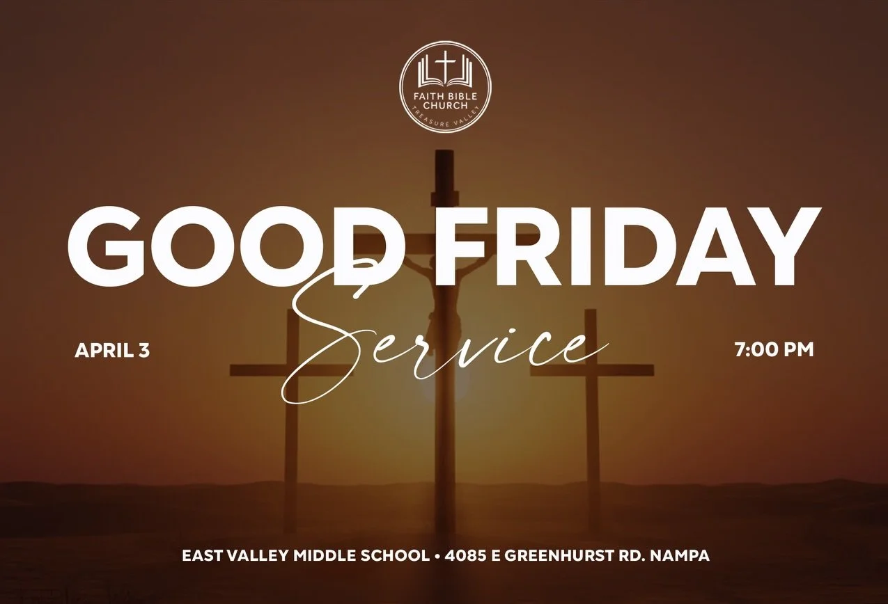 Join us for our Good Friday &amp; Easter Services on Friday, April 3rd at 7:00 pm and Sunday, April 5th at 10:00 am as we gather to worship our Resurrected King, our Lord and Savior Jesus Christ!