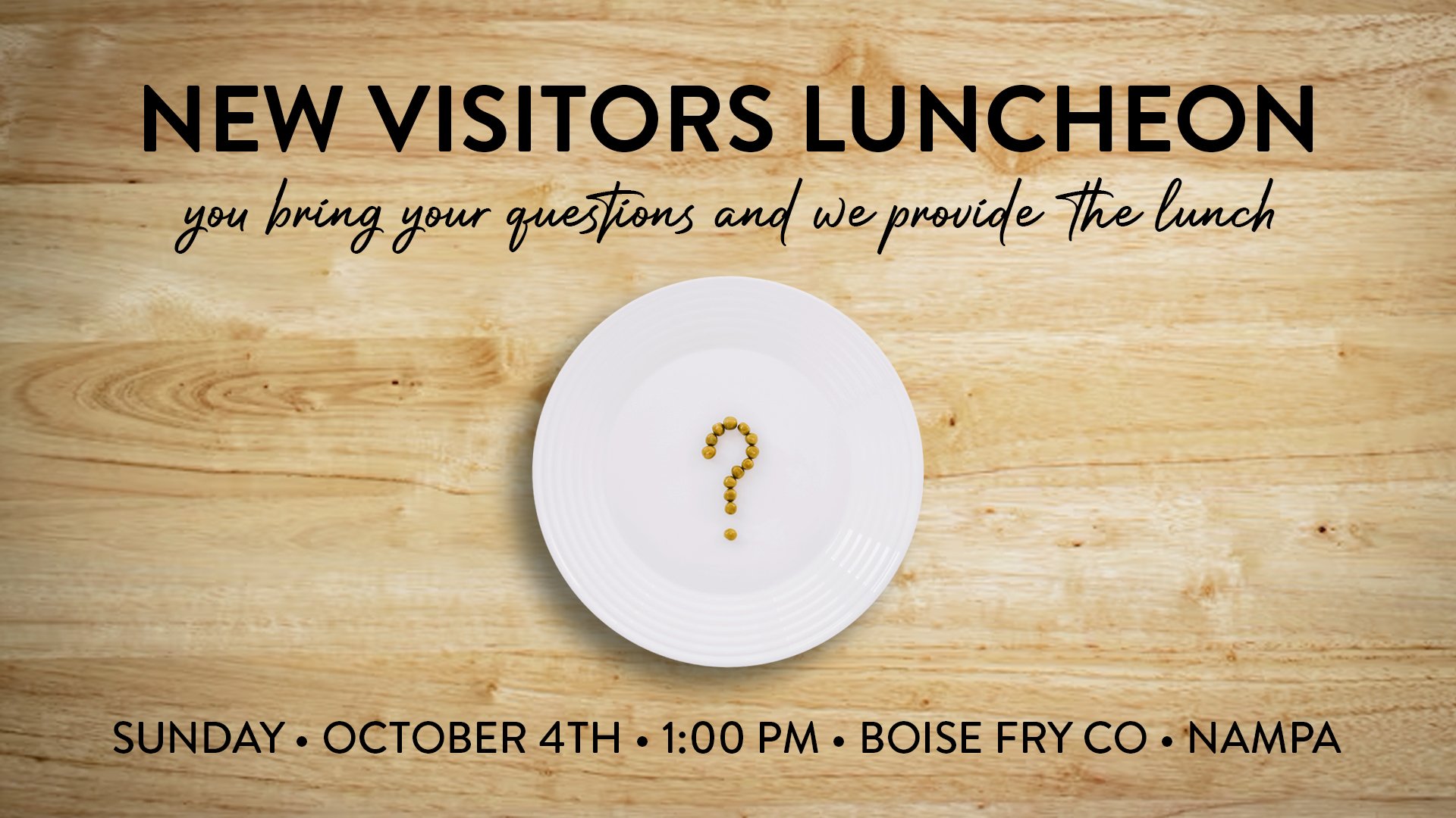 New Visitors Luncheon