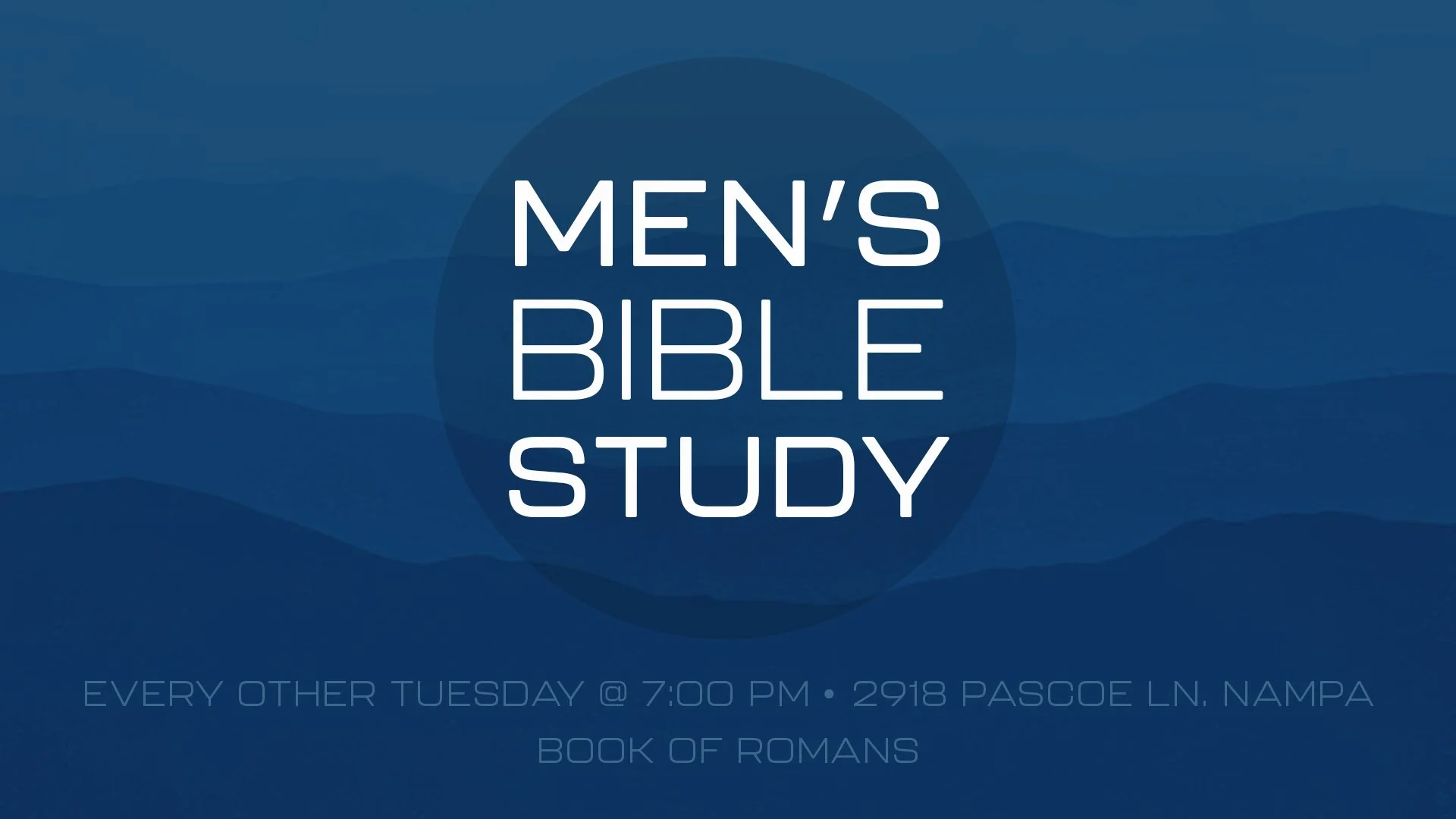 Men's Bible Study