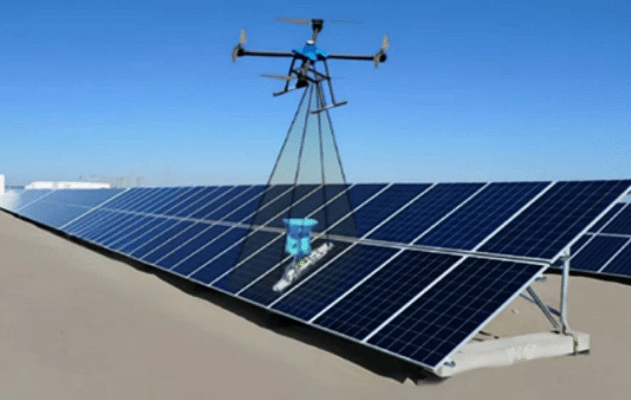 IFBOT UAV Intelligent PV Solar Panel Cleaning Robot
