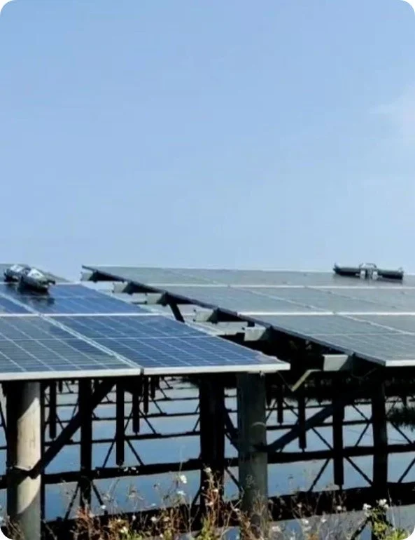 IFBOT Solar Panel Cleaning Robot Fishery-solar hybrid PV station
