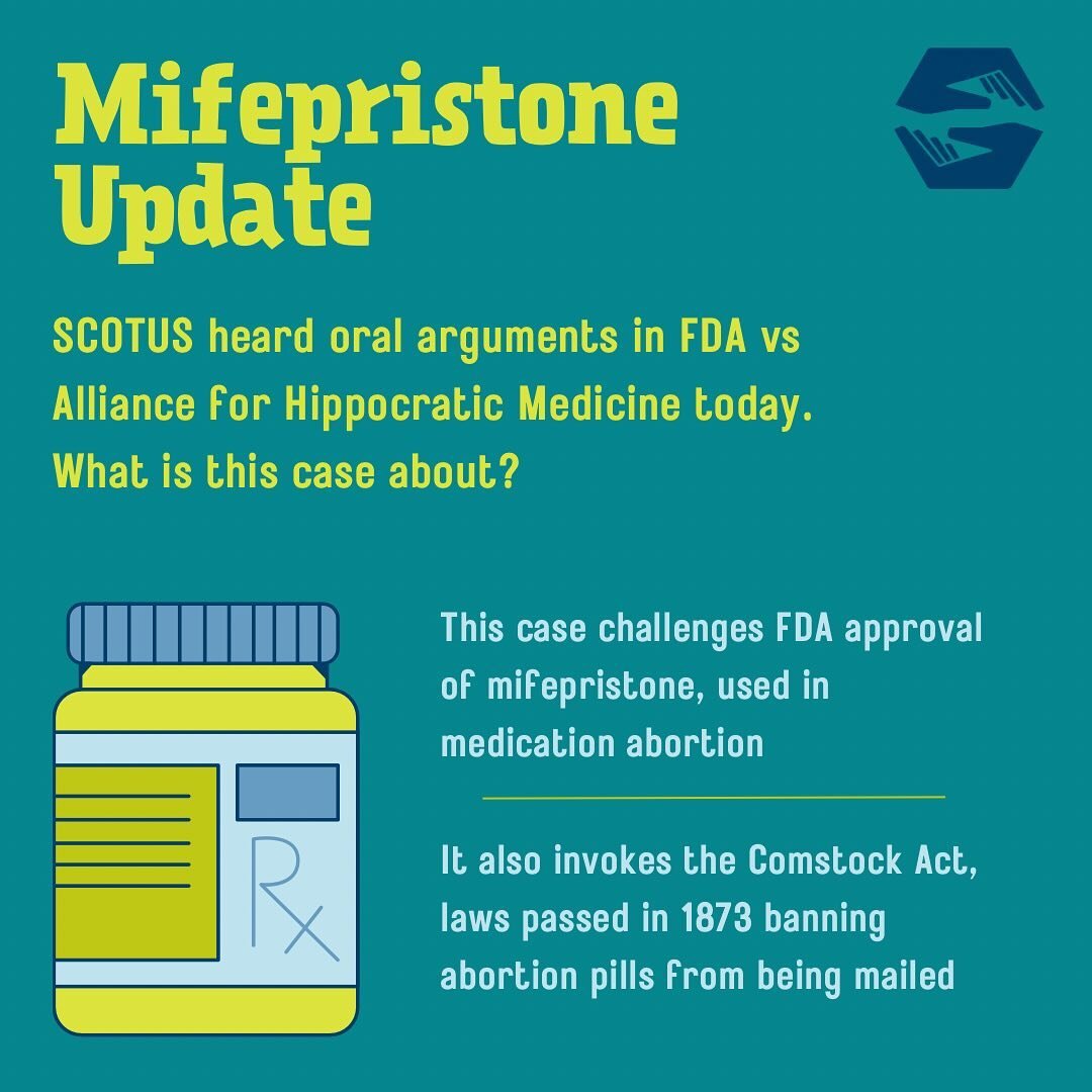 Mifepristone Update: We promised we would let you know when there were developments in FDA vs Alliance for Hippocratic Medicine and here we are to let you know.

What is this case about? This case challenges FDA approval of mifepristone, used in medi