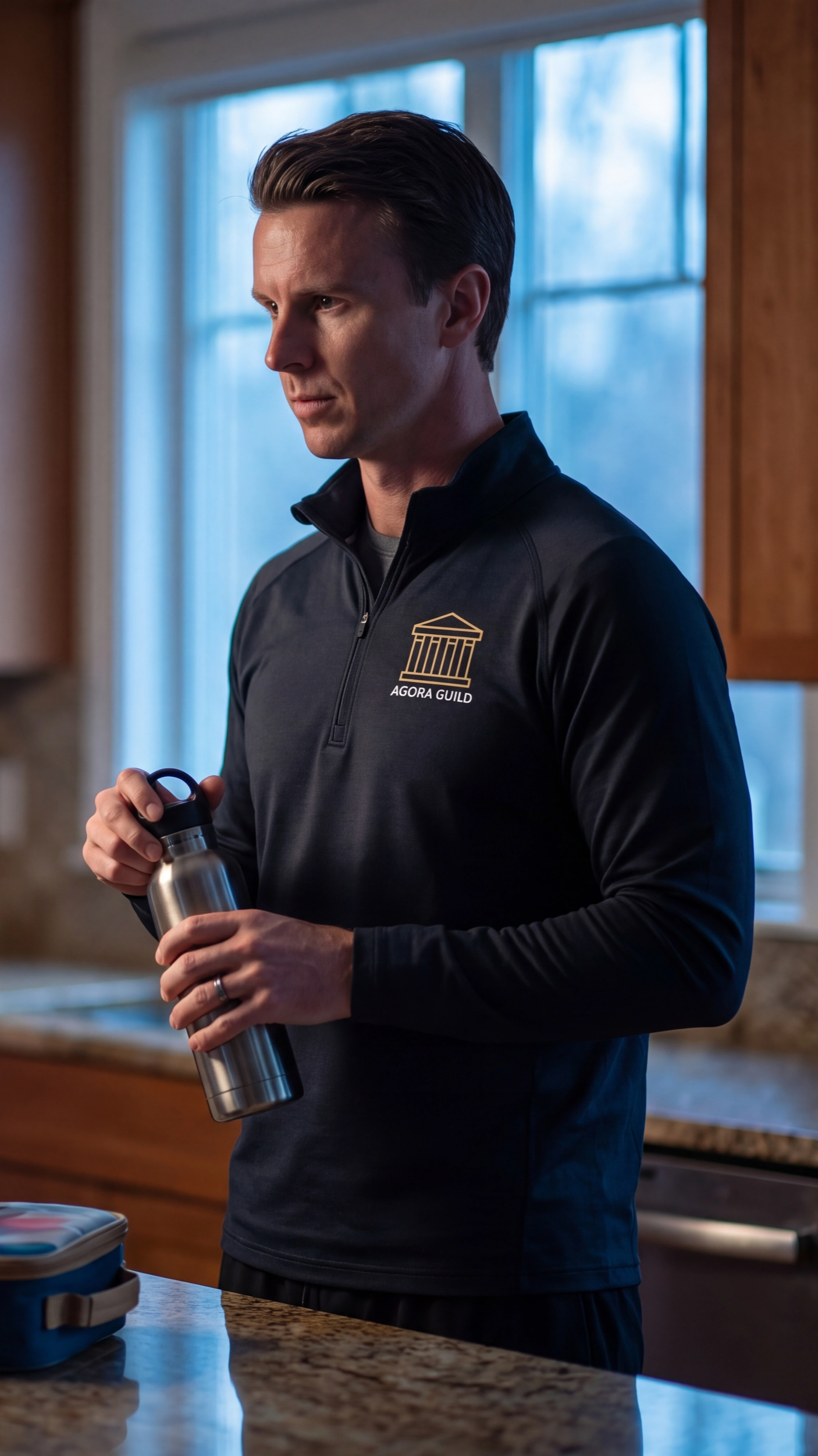 Agora Guild's member establishing a disciplined morning routine, emphasizing the importance of consistency and self-discipline in daily life.