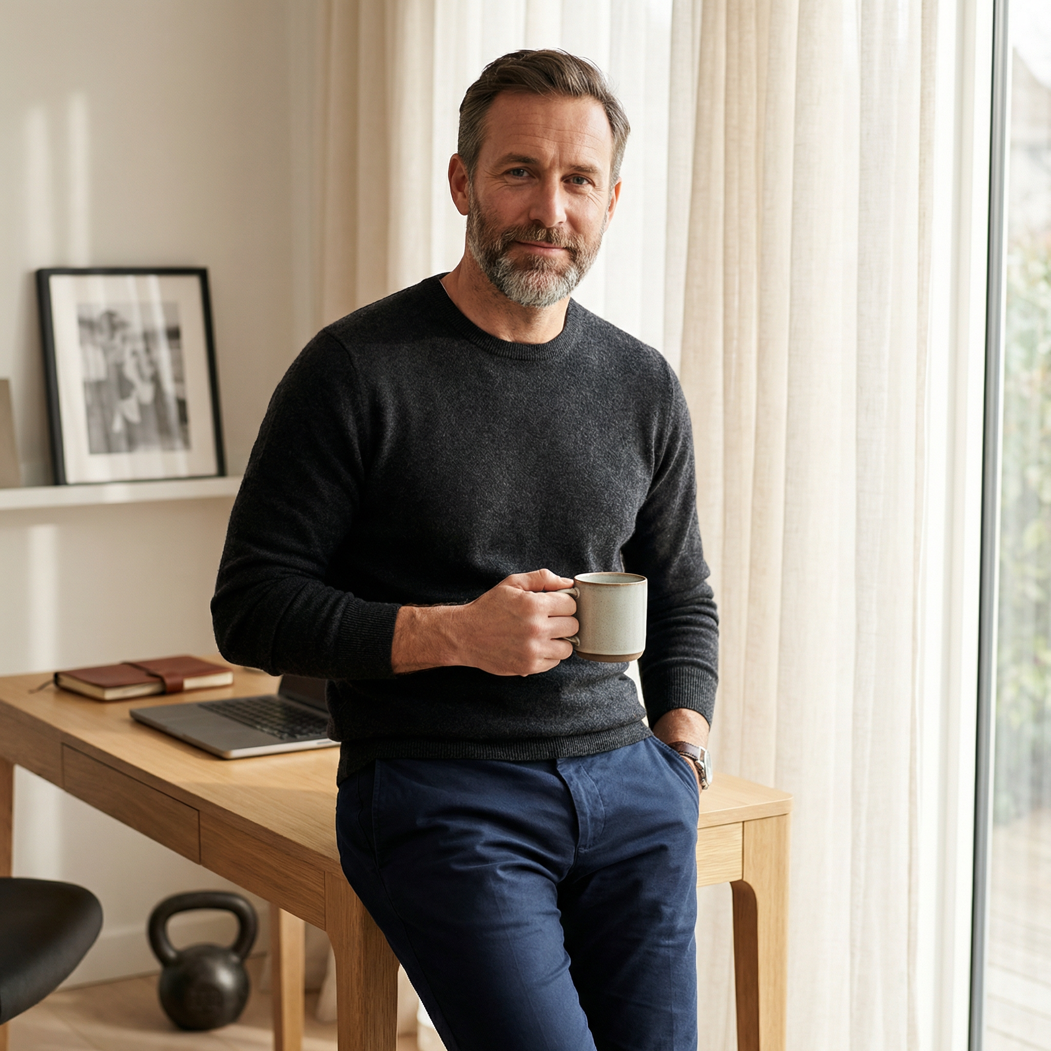 Disciplined man building better habits through peer accountability in a men’s growth group