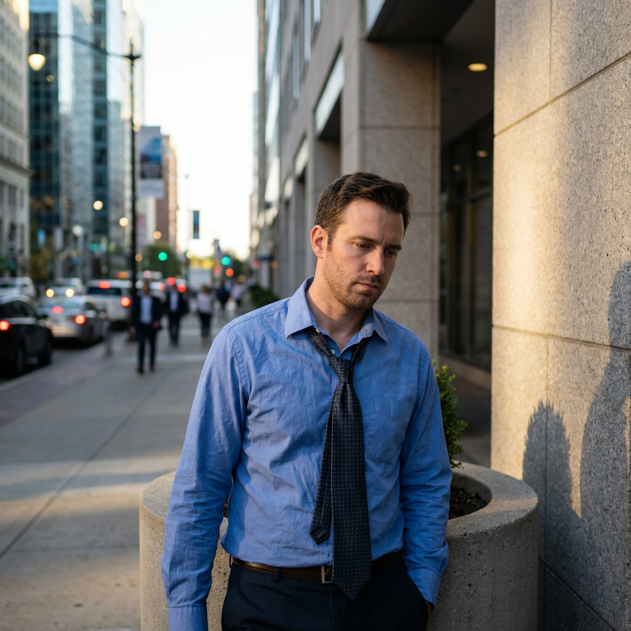 Man reflecting alone before joining a men’s brotherhood for holistic growth, support, and deeper connection.