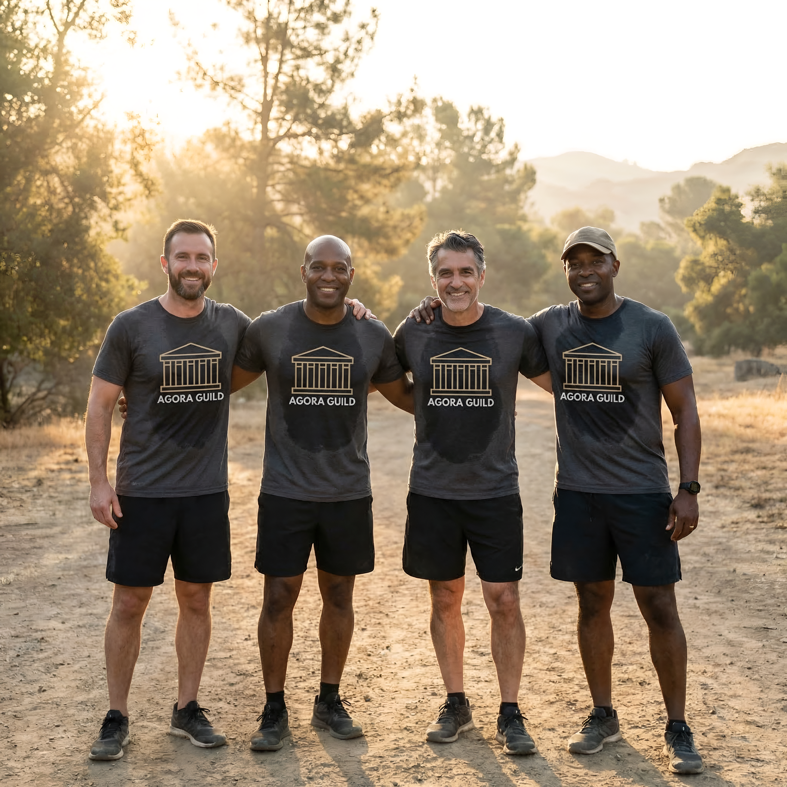 Man building better health, relationships, and purpose through a Agora Guild's men’s holistic growth community.