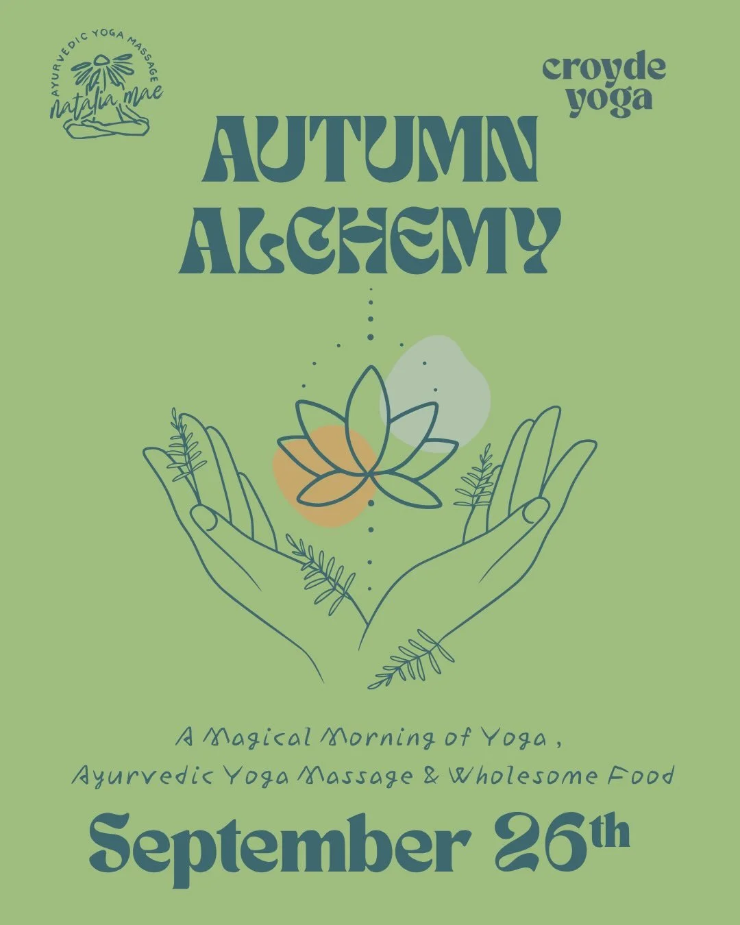 This month I&rsquo;m really excited to be blending movement &amp; massage with @nataliamae.therapies 🤩

This will be a magical morning of Autumn loveliness 🍂 

We&rsquo;ll start in Croyde Village Hall at 9.15am 
and we will guide you through both Y