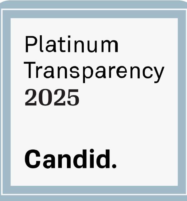 We&rsquo;ve earned our Platinum Seal of Transparency with Candid! Get updates on our impact by visiting: https://app.candid.org/profile/14002058/?pkId=e6ded06c-27b6-4c11-b9b3-9e9ec189c9ac&amp;isActive=true