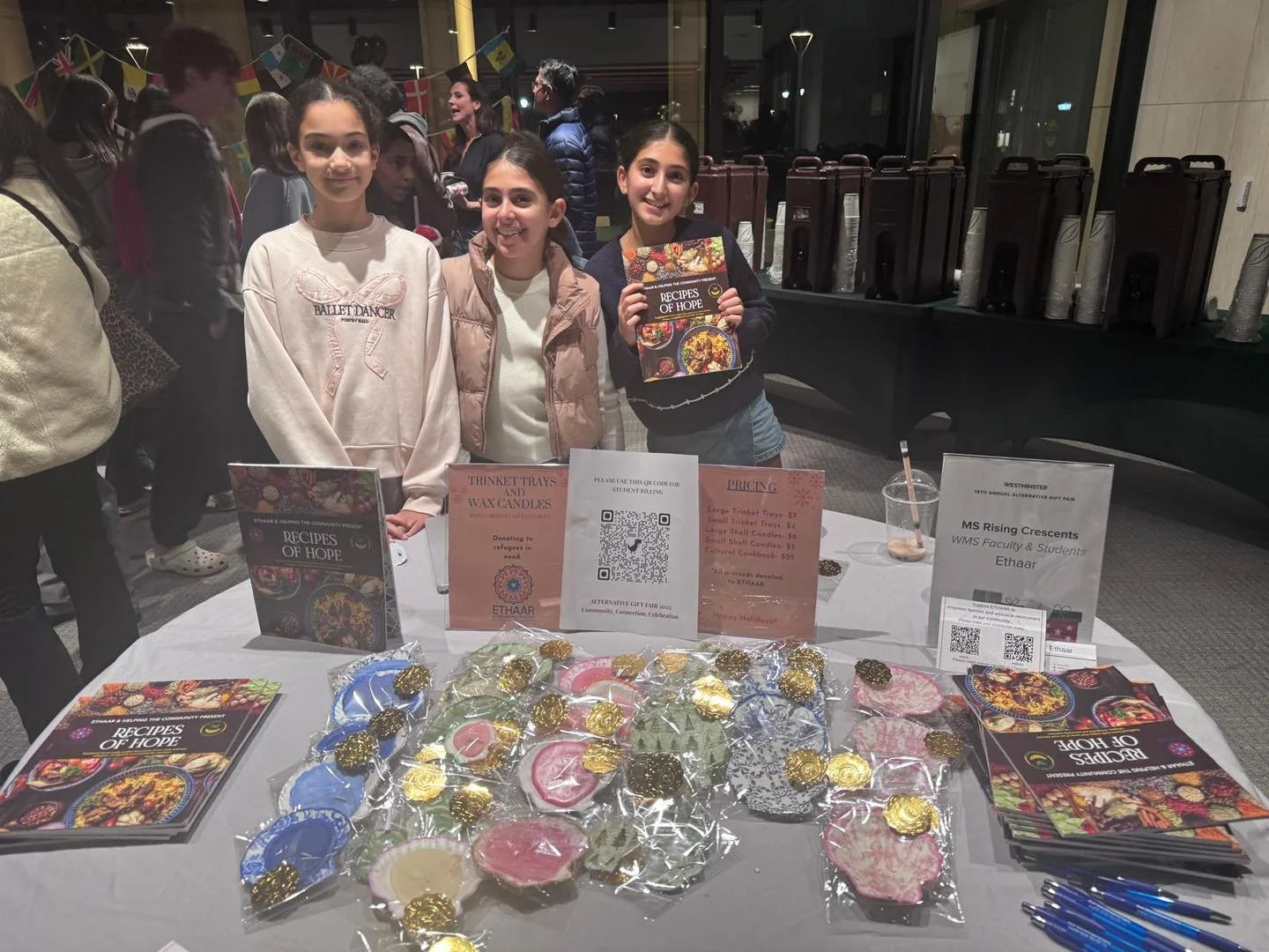Shout-out to the incredible Westminster students who chose Ethaar as the organization to receive proceeds from their trinket sales at Friday&rsquo;s Winter Bazaar! 💙

The girls did an amazing job representing Ethaar &mdash; speaking about our missio
