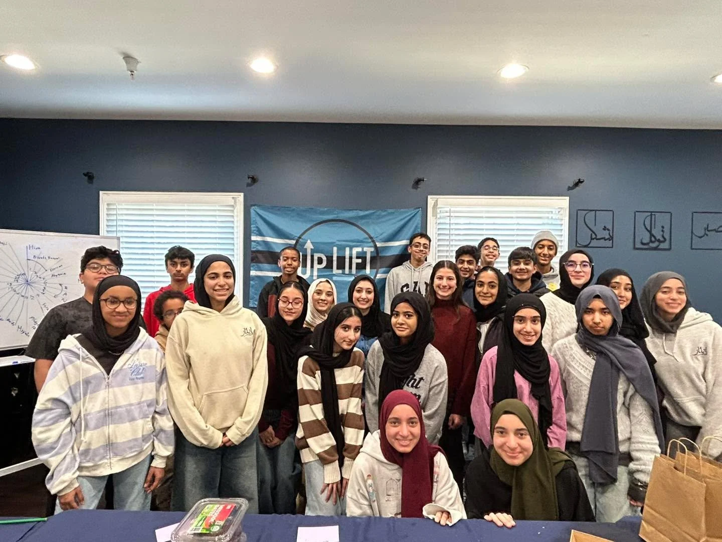 Huge thank you to Roswell Community Masjid&rsquo;s UpLift Youth!

Over 30 incredible high schoolers came together to create sweet, individualized baskets and bags filled with water, dates, rice, olive oil, and a beautiful handwritten card. These will