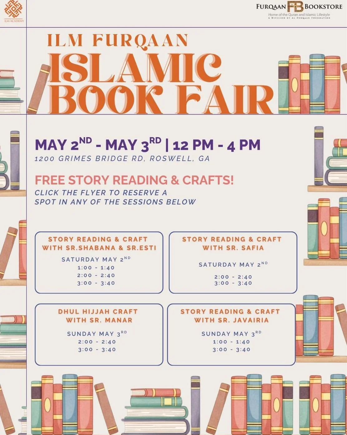 Today, Ethaar had the privilege of tabling at ILM Academy&rsquo;s Annual Islamic Book Fair&mdash;and once again, they truly outdid themselves!

We were especially excited to see Furqaan Bookstore join all the way from Chicago, generously dedicating a
