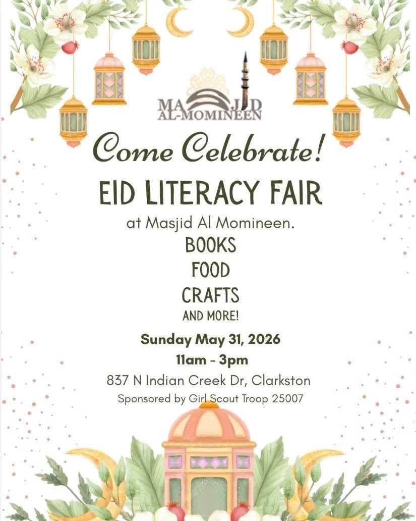 Join us tomorrow for a Literacy &amp; Eid Fair at Masjid Al-Momineen!

When Girl Scout Troop 25007 reached out wanting to collaborate on their Silver Award Project, Ethaar jumped at the opportunity. These amazing young girls dreamed of hosting a comm