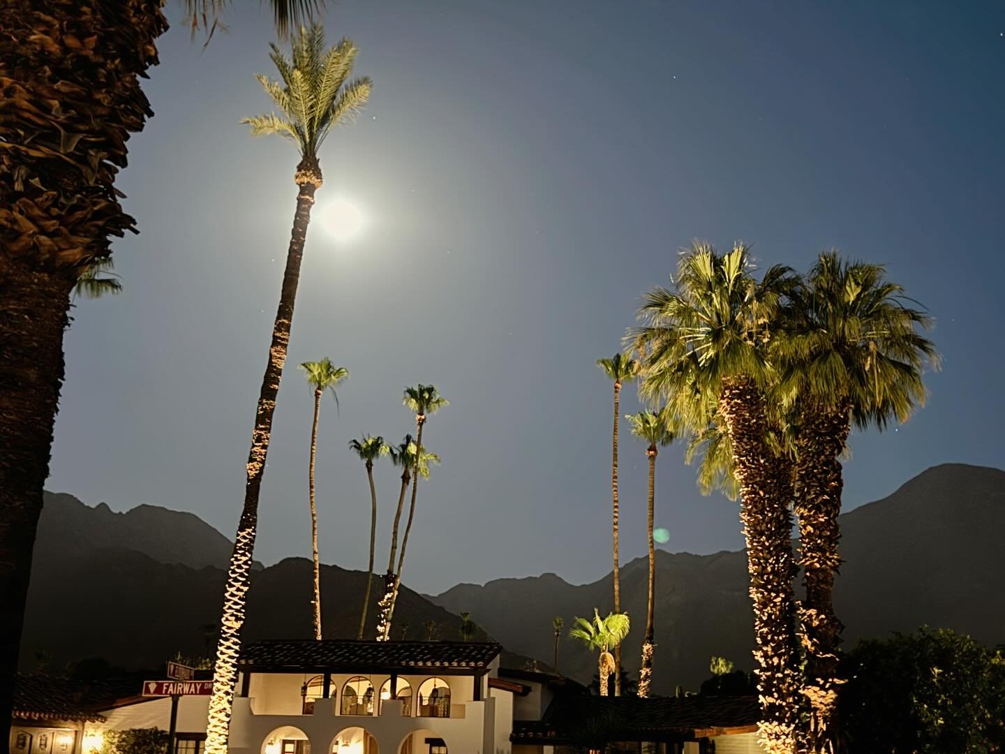 Moon rise in the desert
