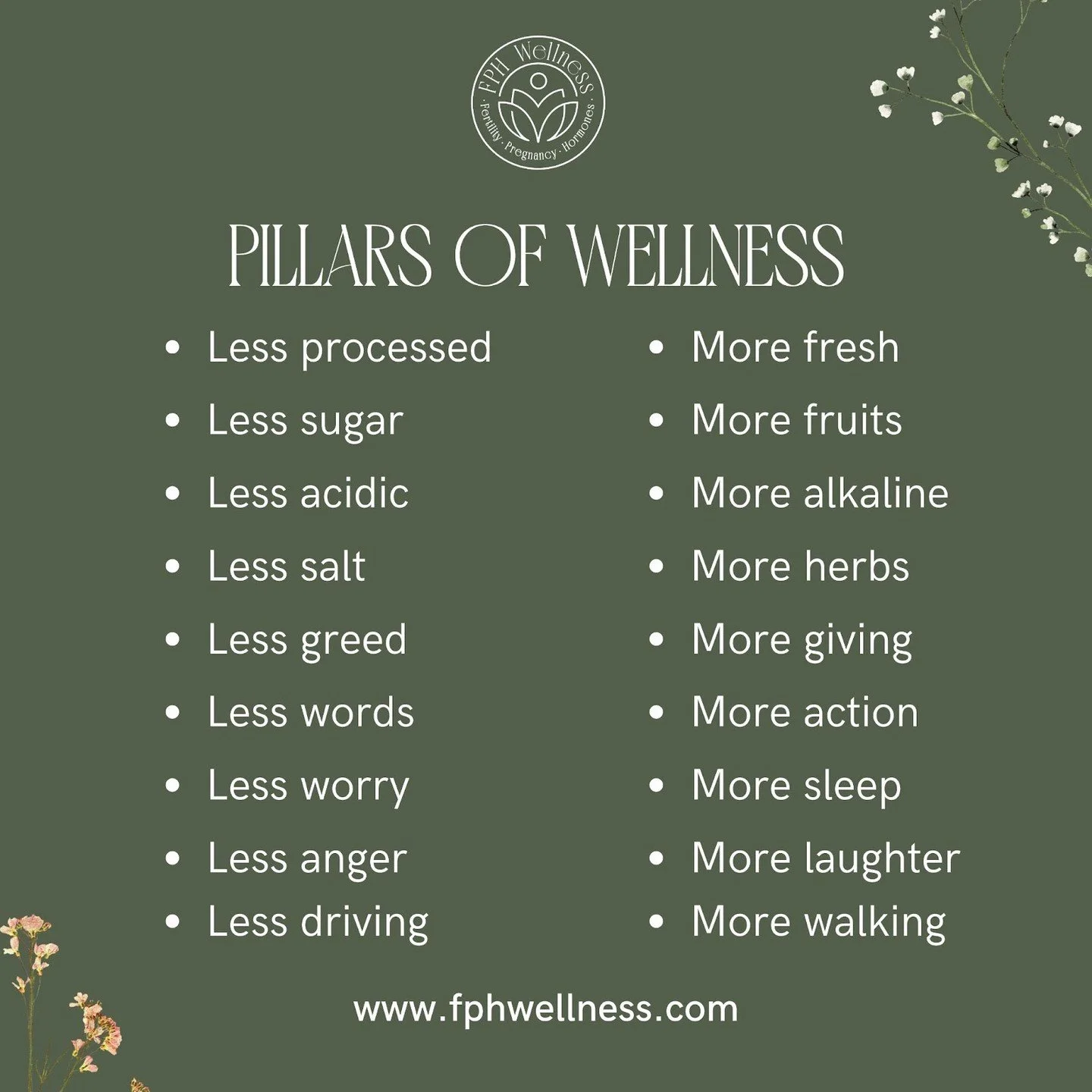 Embracing the pillars of wellness for a balanced and vibrant life! 💪🌿 
.
.
.
.
#WellnessJourney #HealthyLiving #BalanceIsKey #MindBodySoul #NutritionGoals #SelfCareSunday