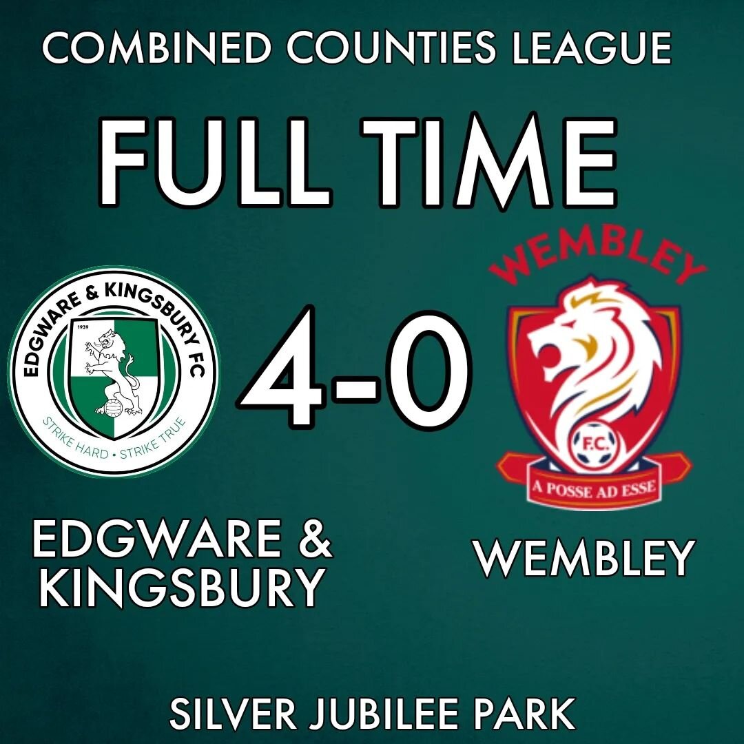 A comprehensive derby day victory for  Edgware &amp; Kingsbury against their Brent Rivals by 4-0, the win stretches the Wares unbeaten record against the  Lions to 25 matches! 

The result sees Edgware move above Wembley into 15th place in the Combin