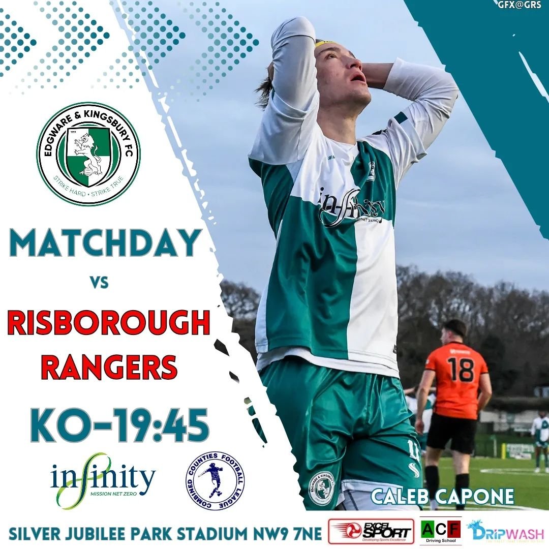 Edgware &amp; Kingsbury host Risborough Rangers at Silver Jubilee Park in the final home game of the season 

The Wares  will be hoping to sign off on a high this evening