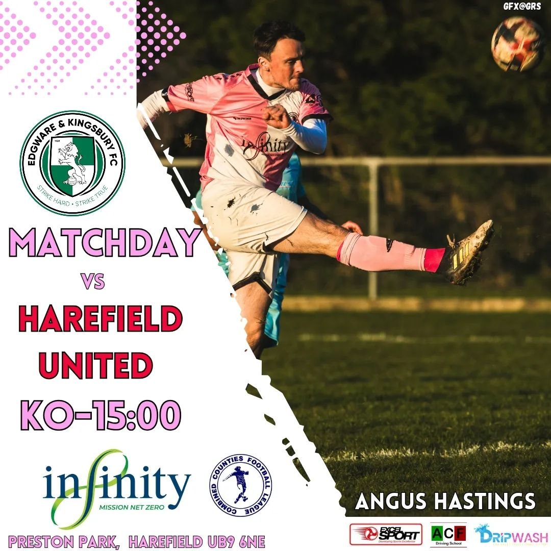 MATCHDAY

Edgware &amp; Kingsbury travel to Harefield for a Middlesex Derby this afternoon at Preston Park