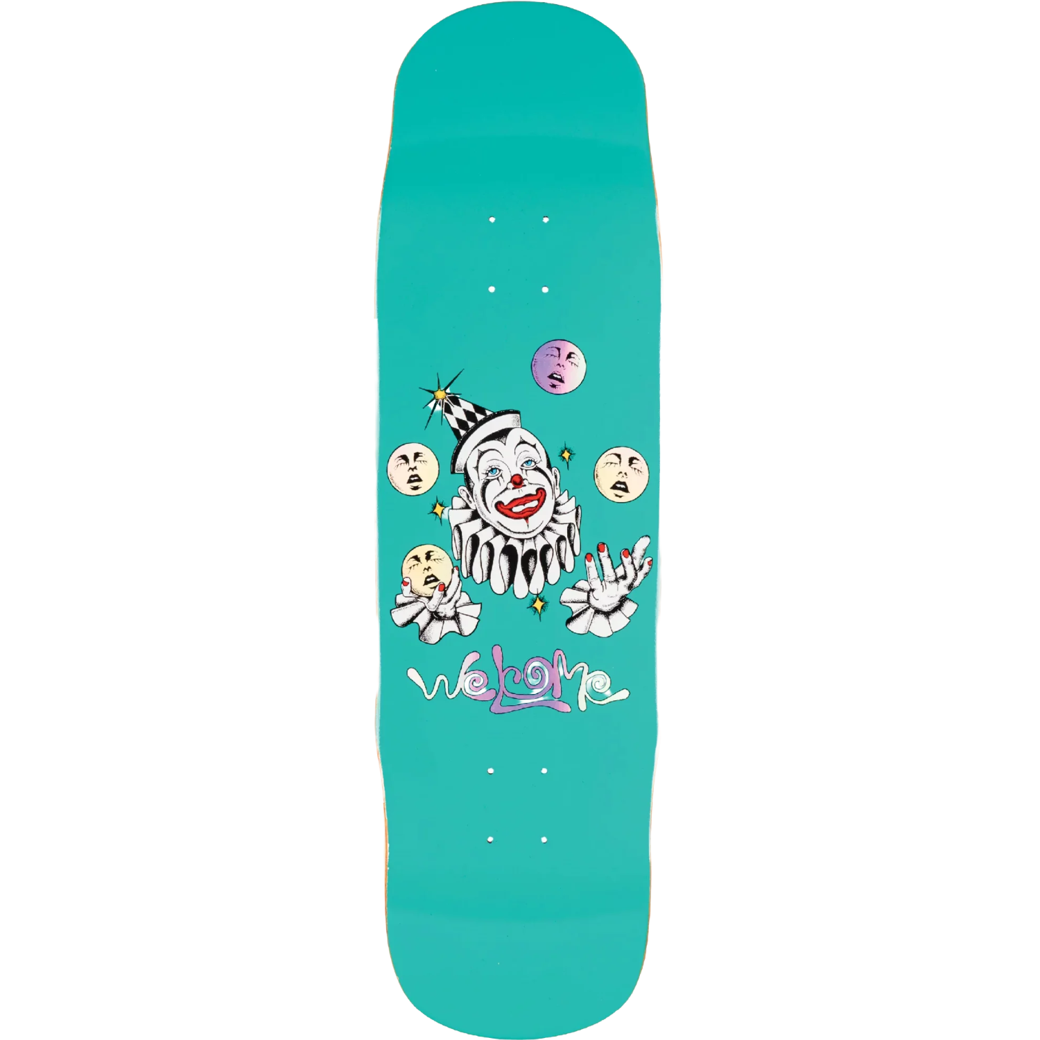 Welcome Team Juggler On Effigy Shaped Deck 8.8"