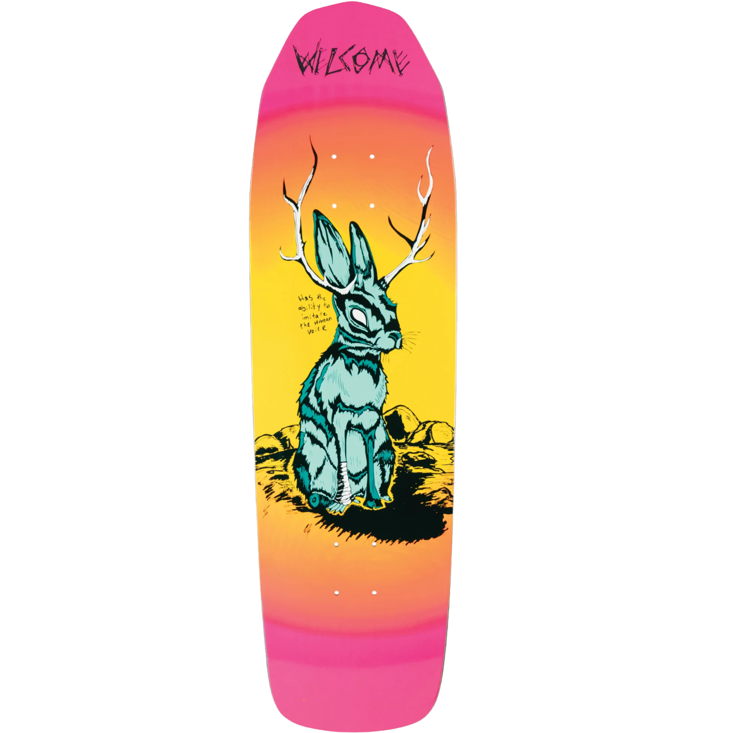 Welcome Jackalope on Basilisk Shaped Deck 9.0"