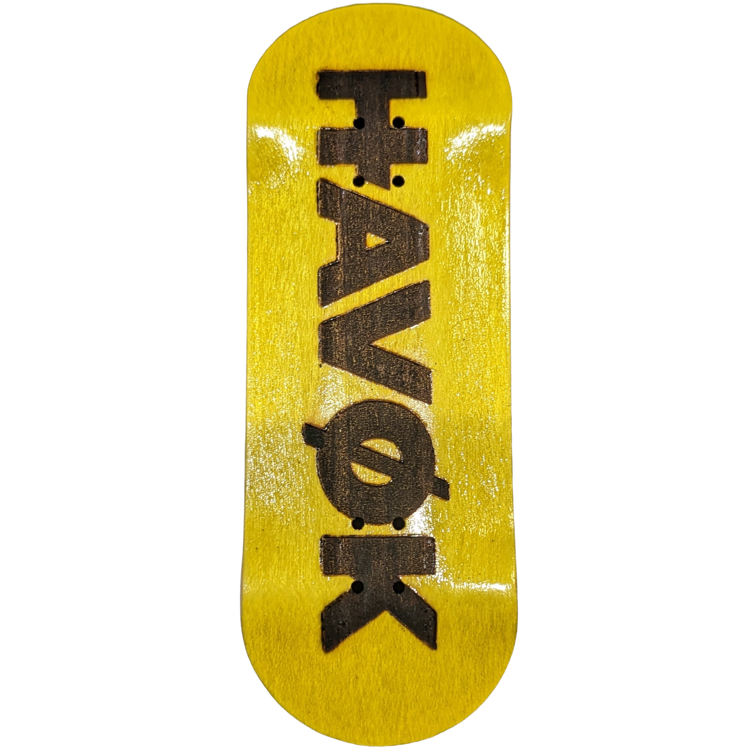 HAVØK Yellow Logo Fingerboard Deck 33mm