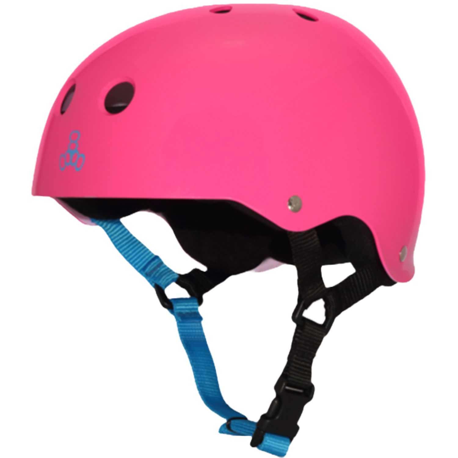 Triple 8 Neon Gloss Fuchsia Helmet Large