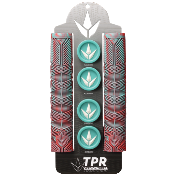 Envy Teal/Red V3 Hand Grips