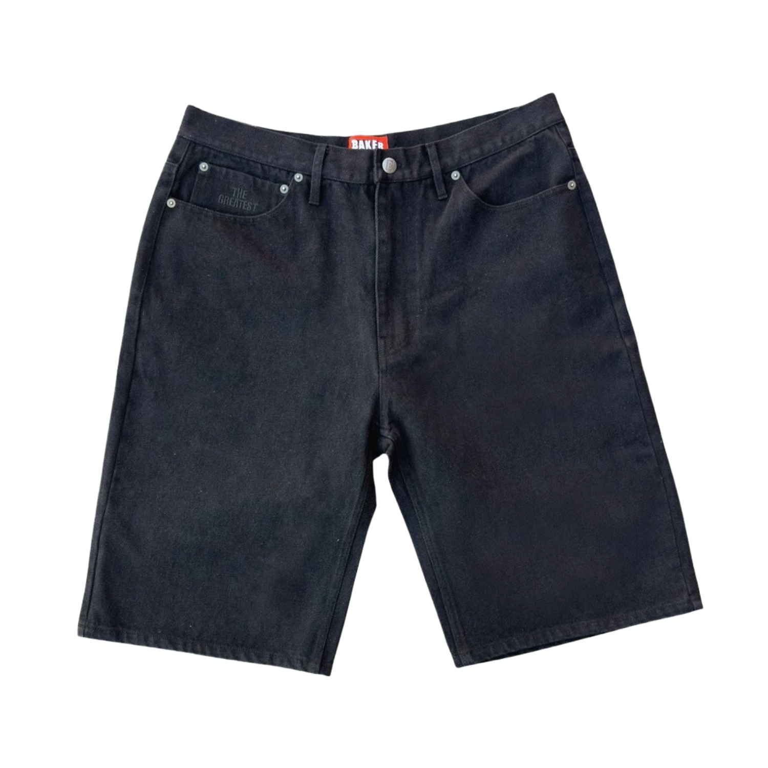Baker Warner Black Denim Shorts