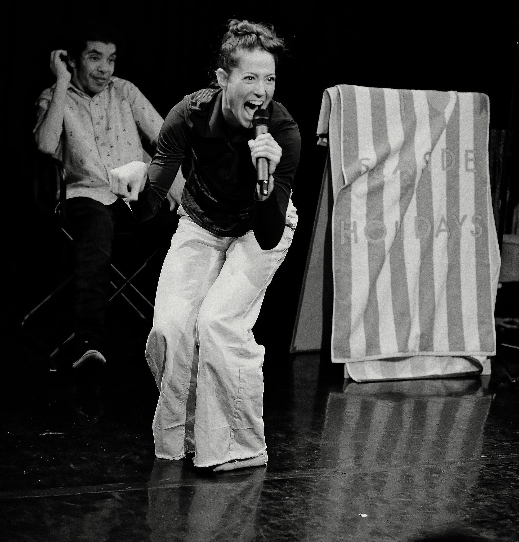 Patricia Langa in Super Hot hot dog - Photo by Jon Archdeacon