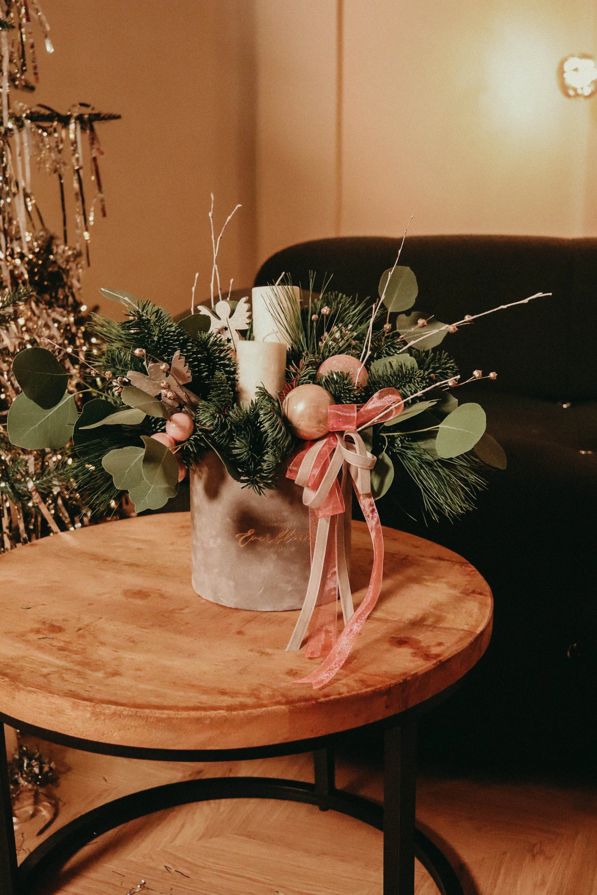 Aranjament cu brad Craciun Iasi