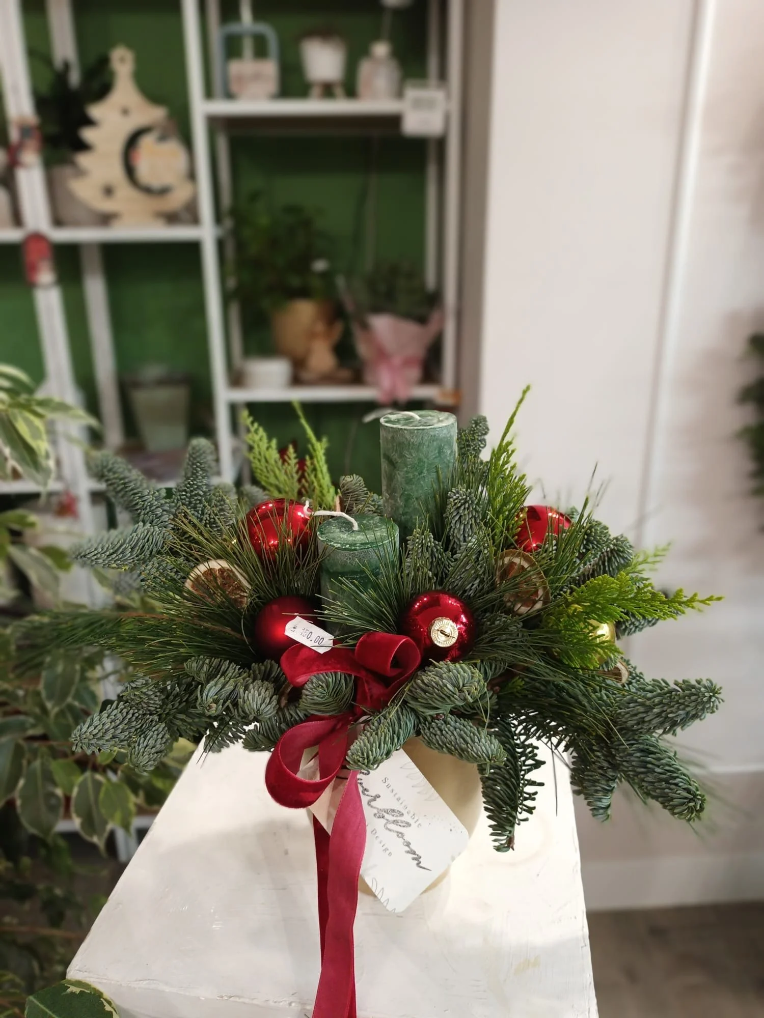 Aranjament cu brad Craciun Iasi