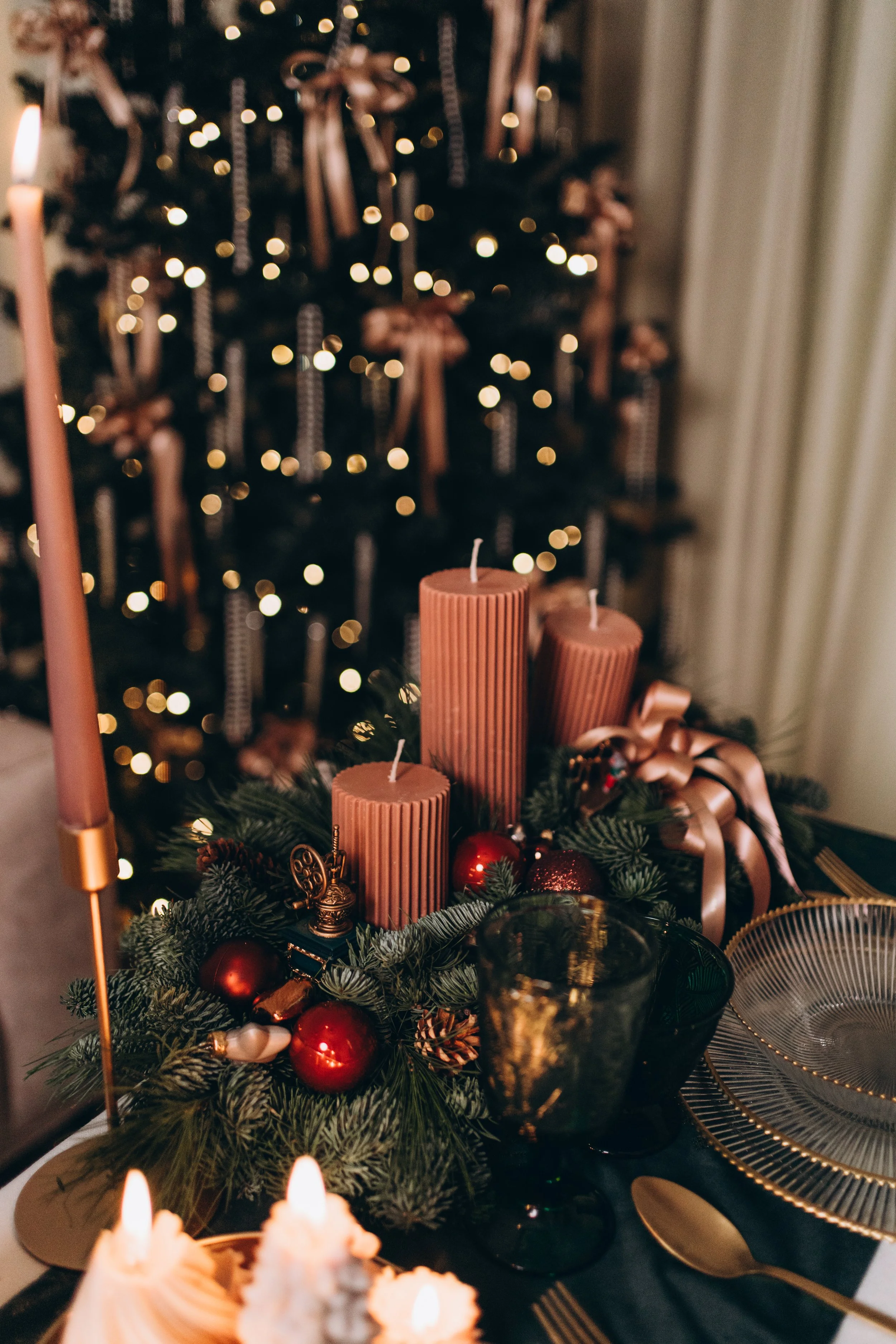 Aranjament cu brad Craciun Iasi