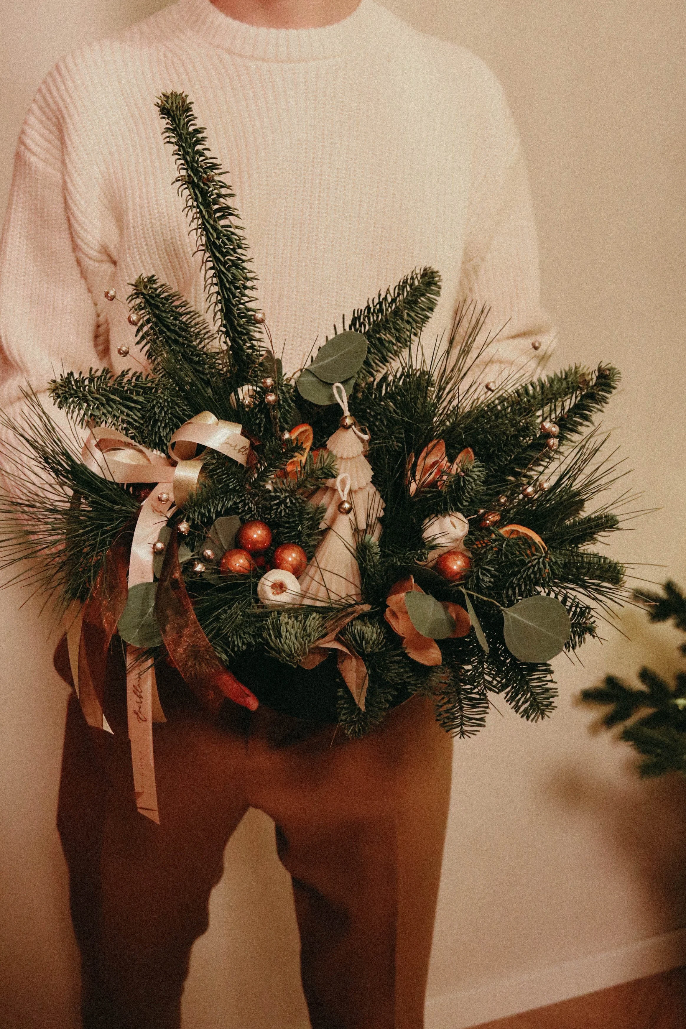 Aranjament cu brad Craciun Iasi