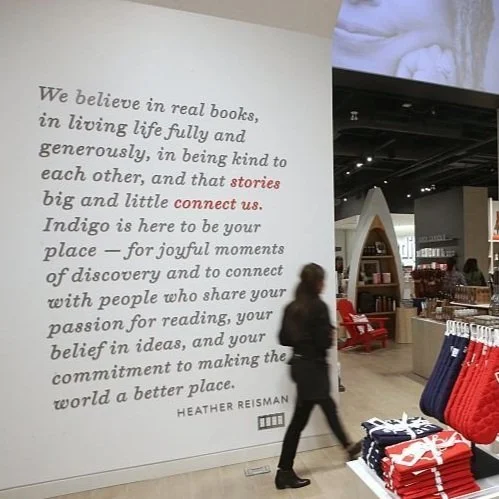 Signage and environmental graphics for Indigo