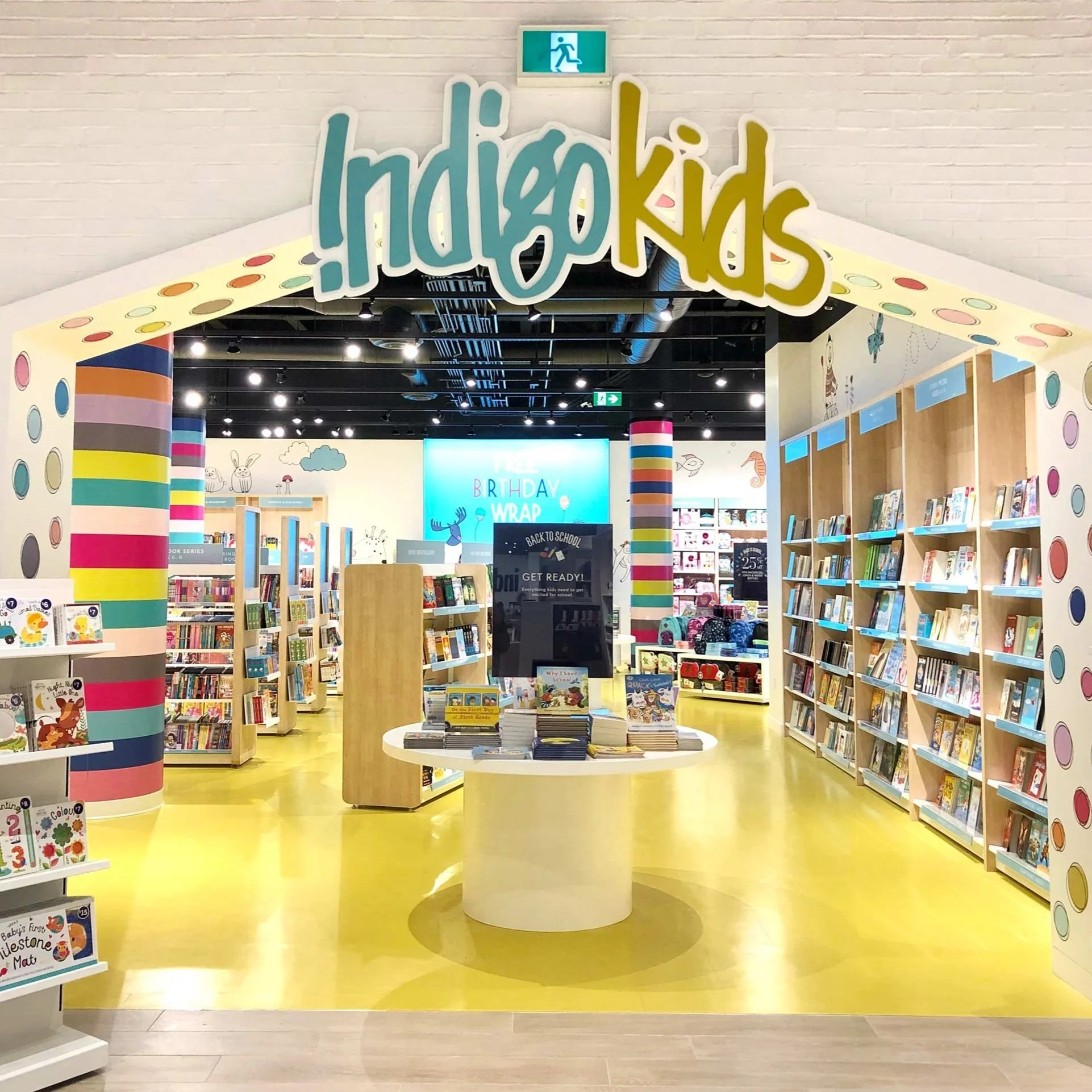 Signage and environmental graphics for IndigoKids